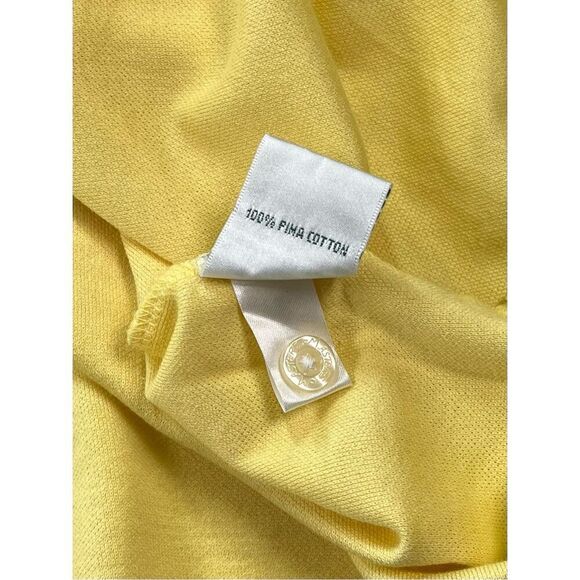 Masters Collection 100% Pima Cotton Yellow Augusta National Golf Polo Size XL - Picture 5 of 8